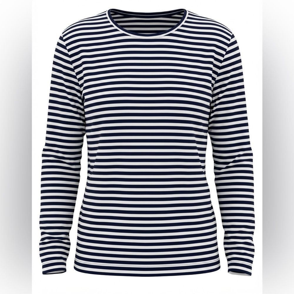 VINEYARD VINES WOMENS BLOUSE BLUE WITH WHITE STRIPES SIZE XS
